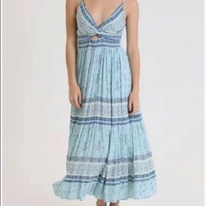 ANGIE BLUE TWIST MAXI DRESS size S